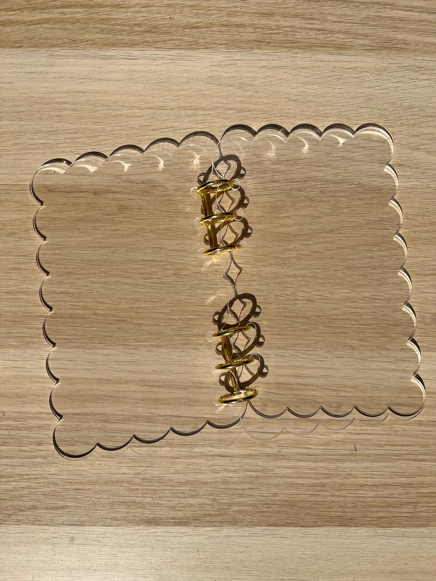 Classeur A6 rigide acrylique "nuage"