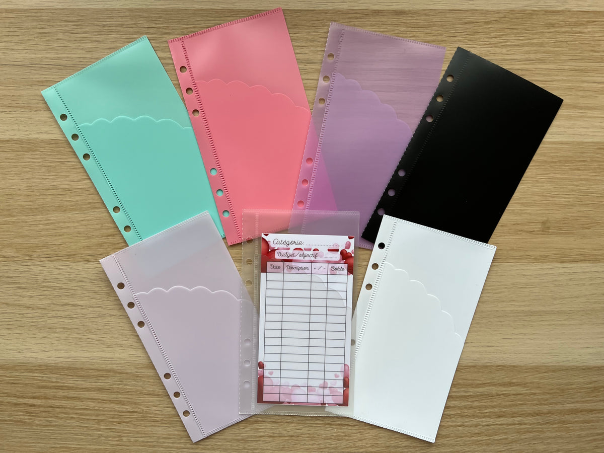 Enveloppe budget double compartiment