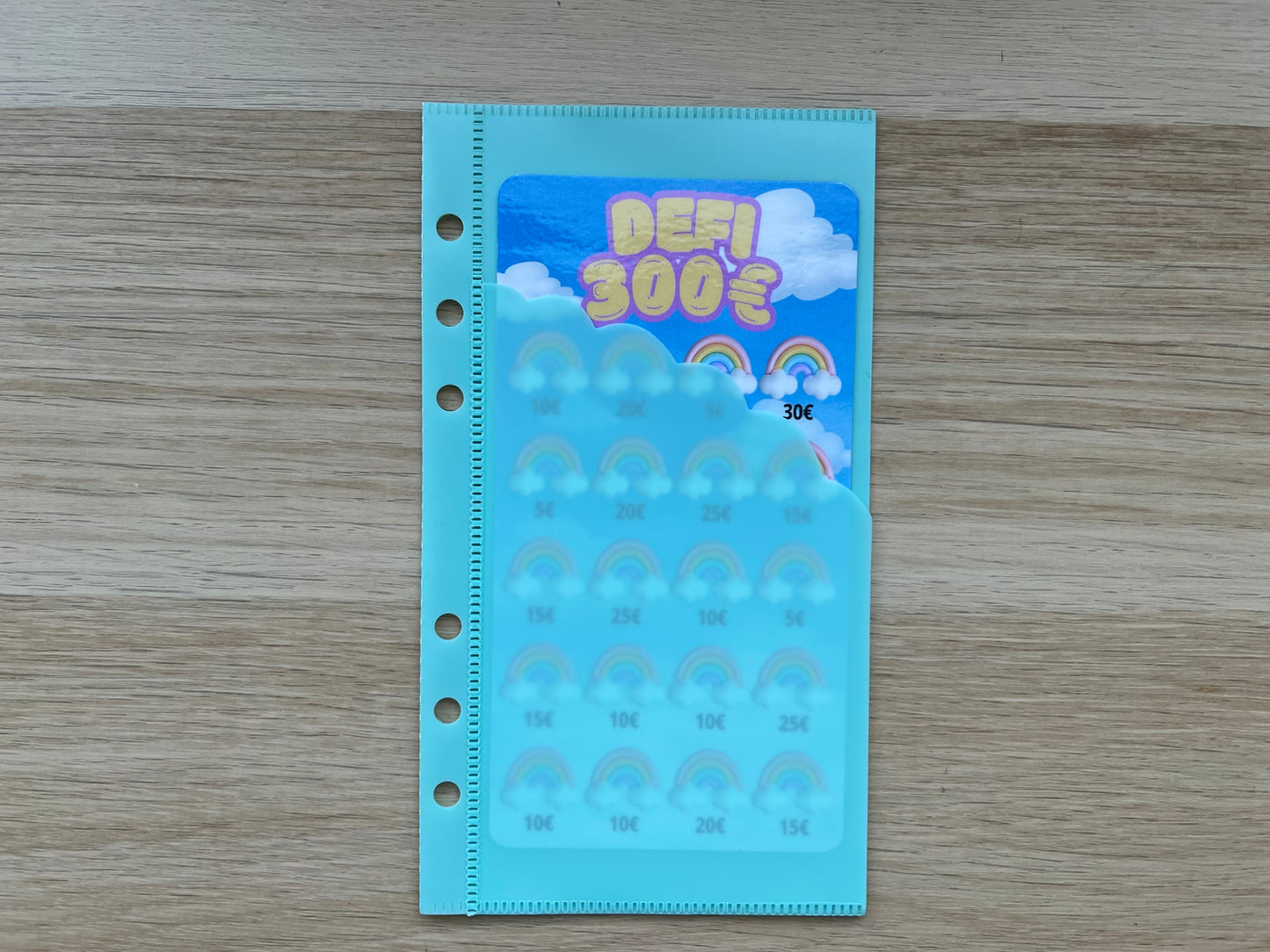 Enveloppe budget double compartiment