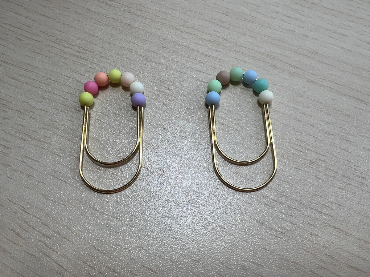 2 trombones perles colorées
