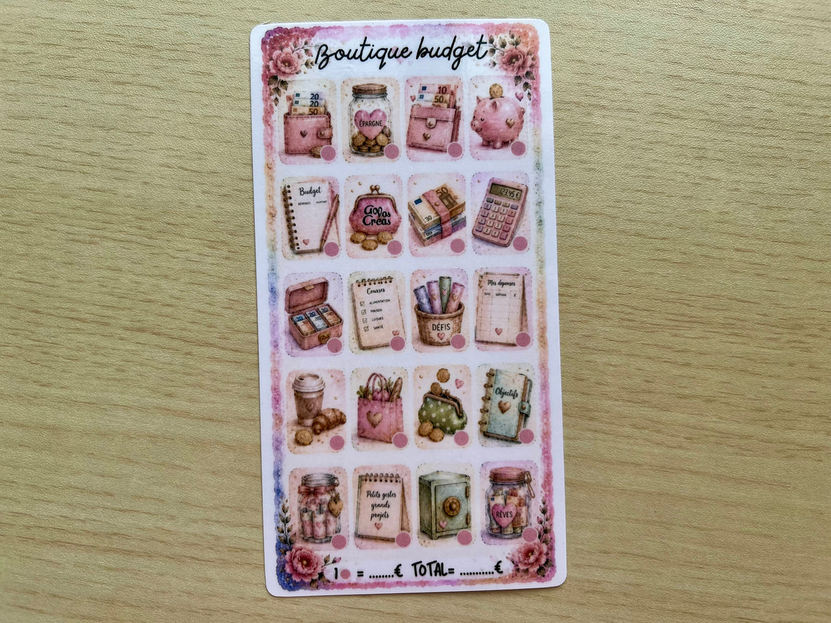 A6 Défi budget "boutique budget"