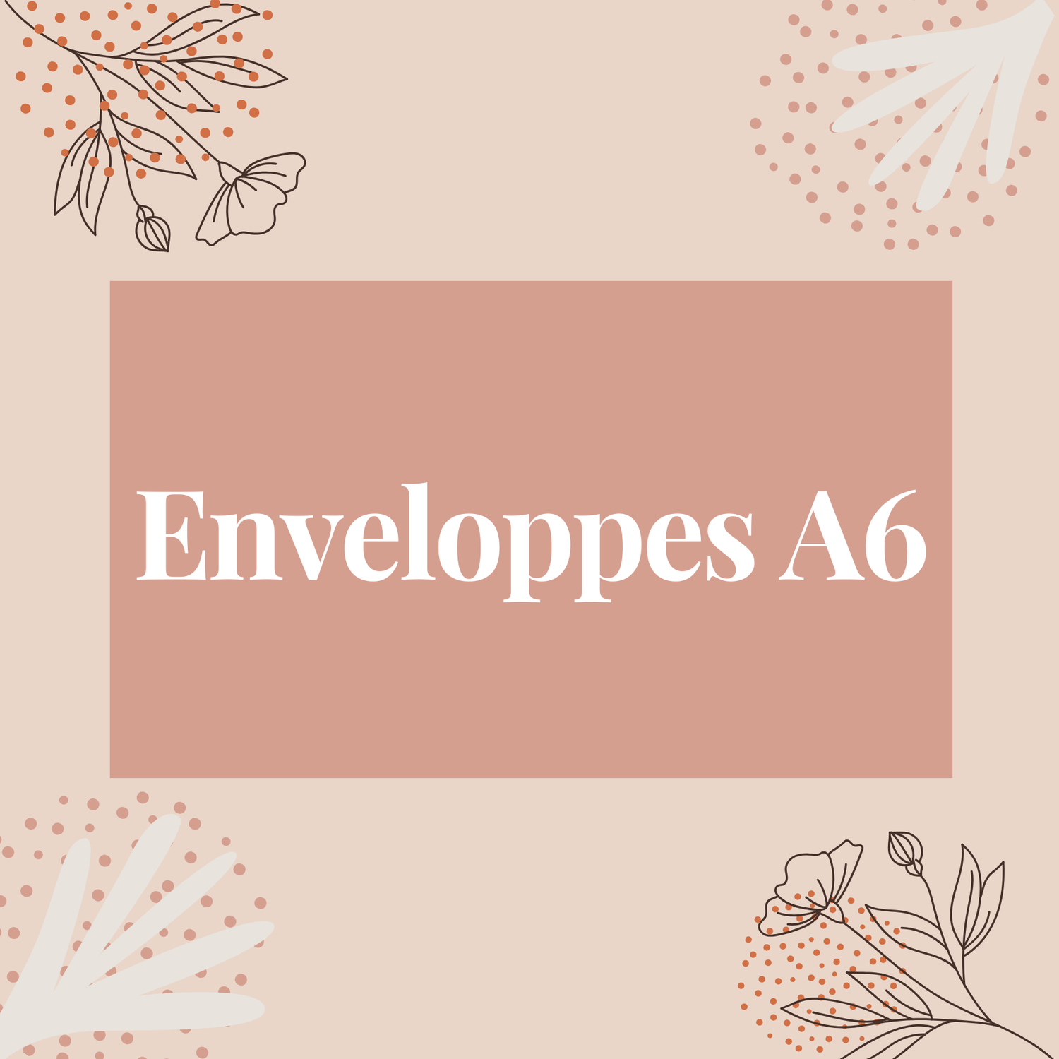 Enveloppes A6