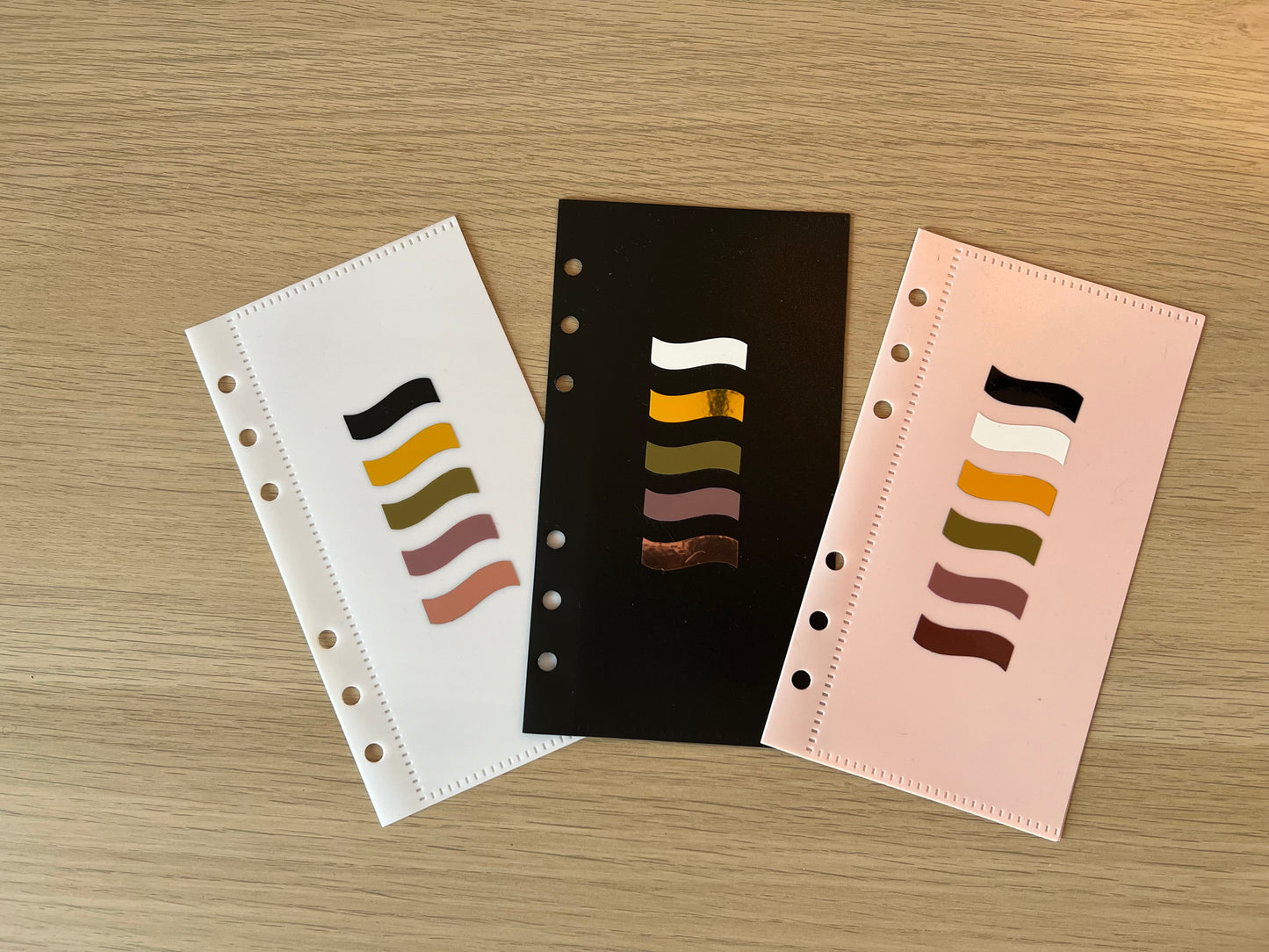 Enveloppes budget personnalisées perforées pour classeur A6