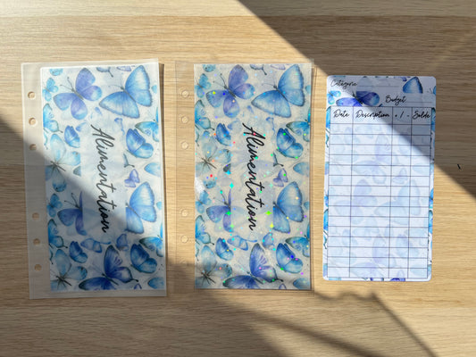 A6 Enveloppe budget papillons personnalisée