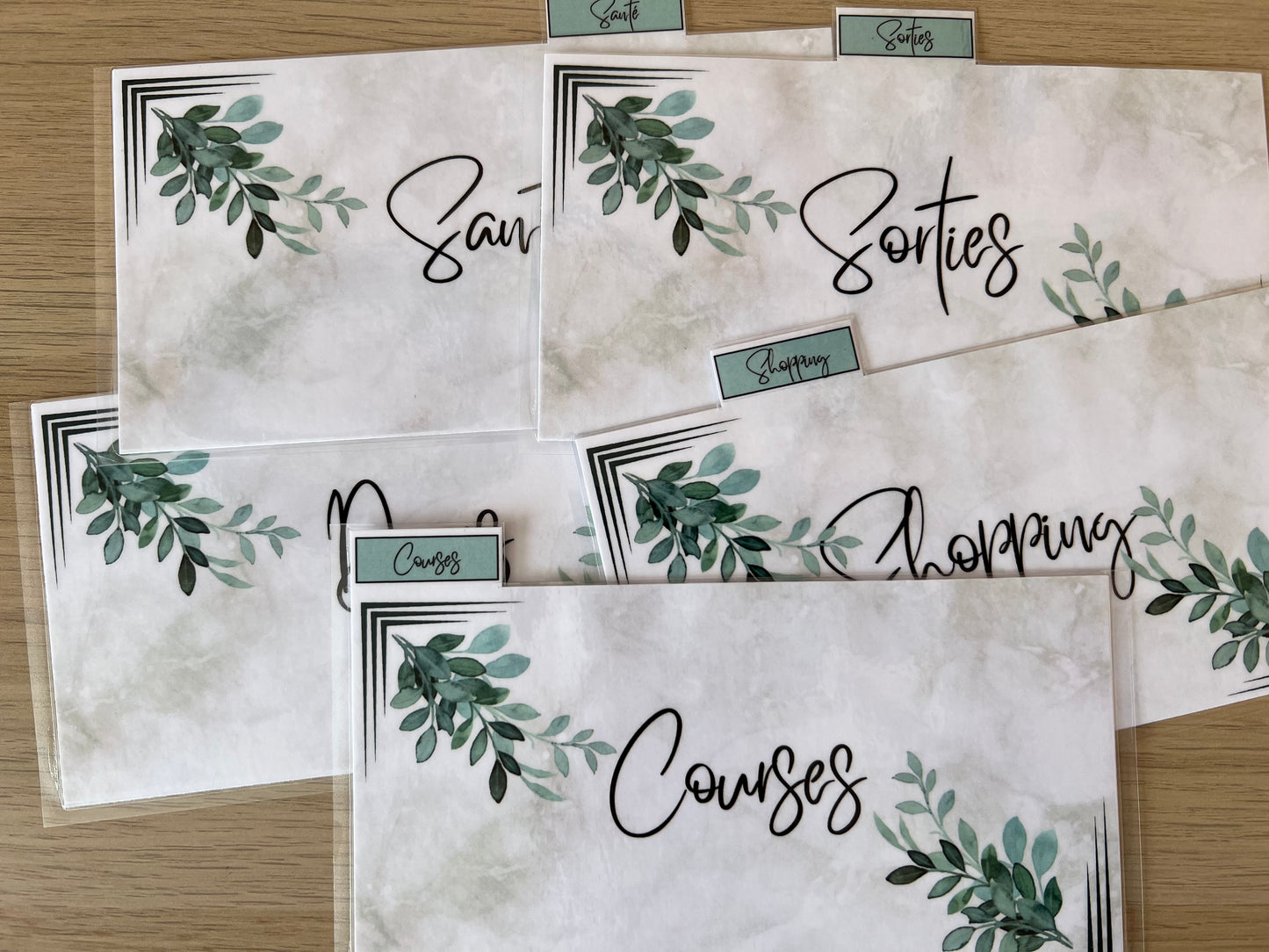 Enveloppes portefeuille plastifiées personnalisées