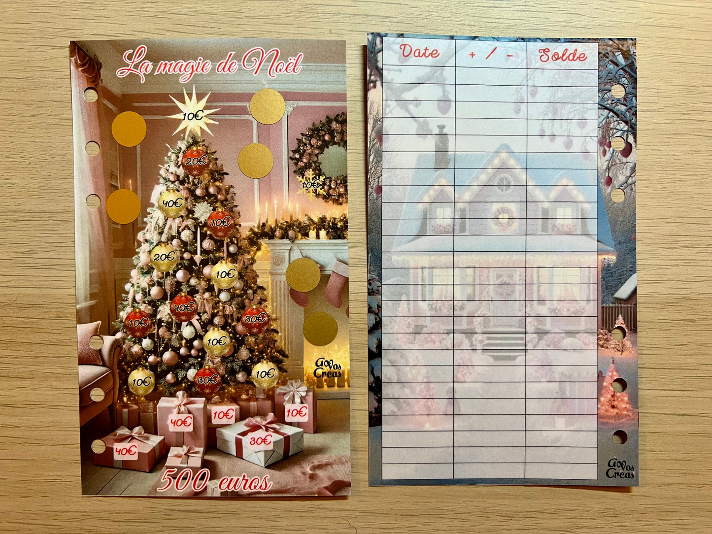 défi Noël A6 500€