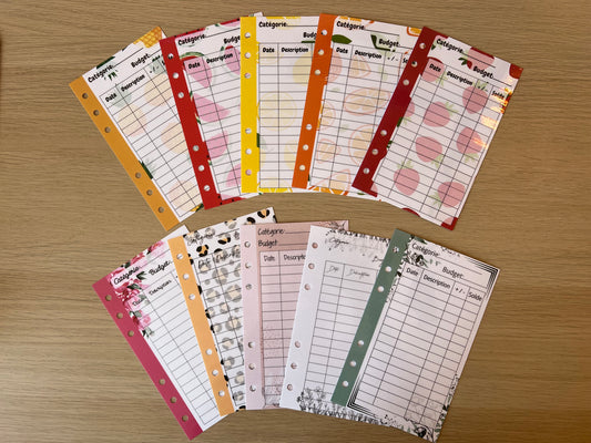 Tracker plastifié perforé A6