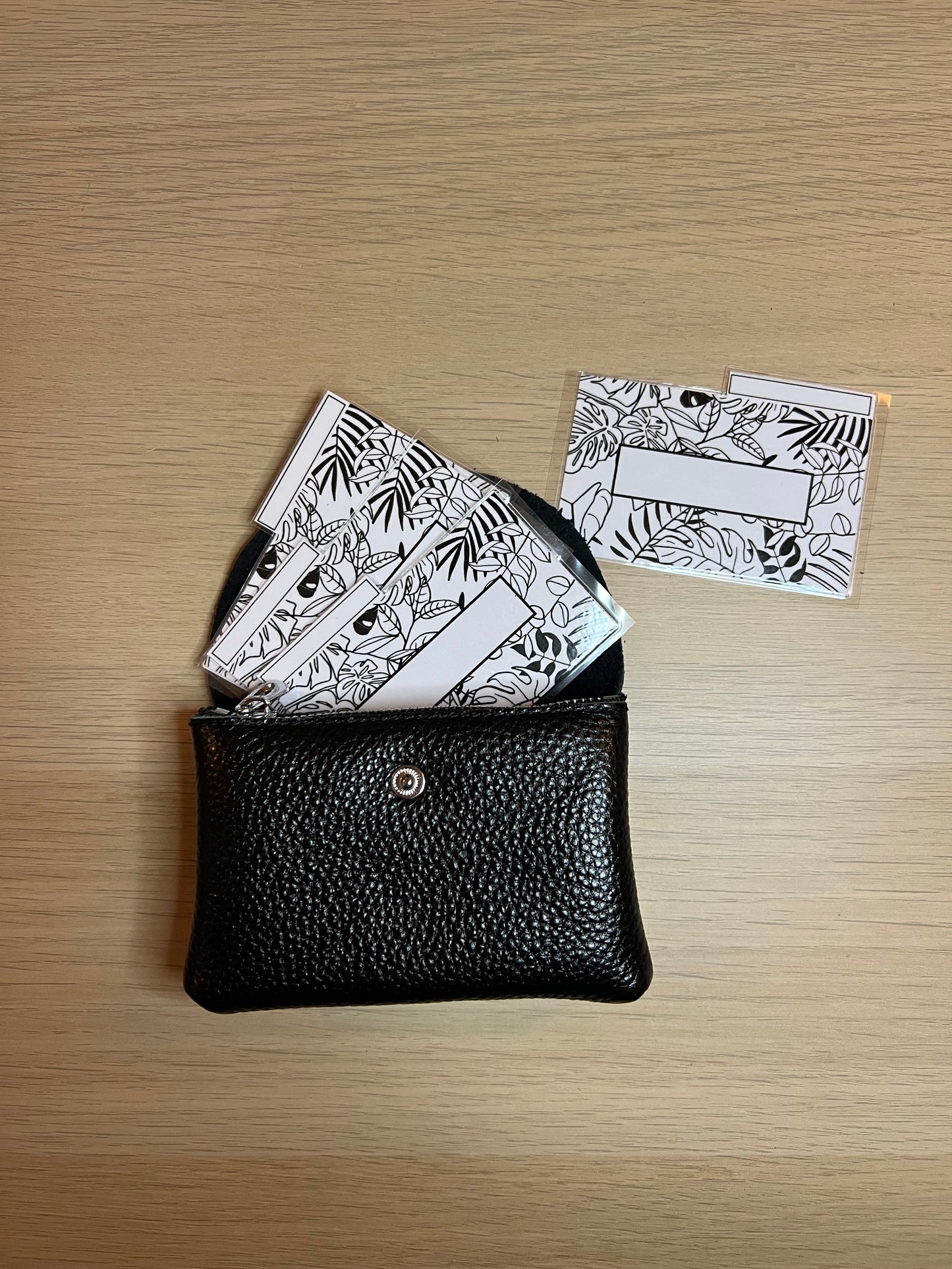 Mini enveloppes budget porte monnaie plastifiées avec tracker
