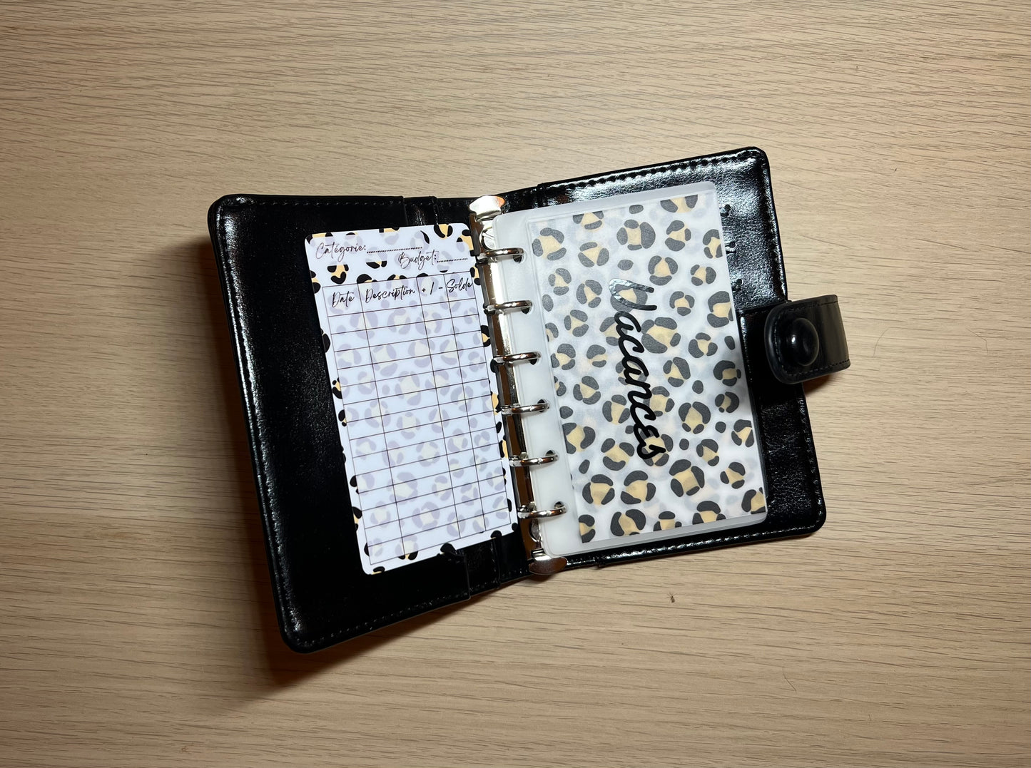 Enveloppe budget A7 thème léopard 🐆