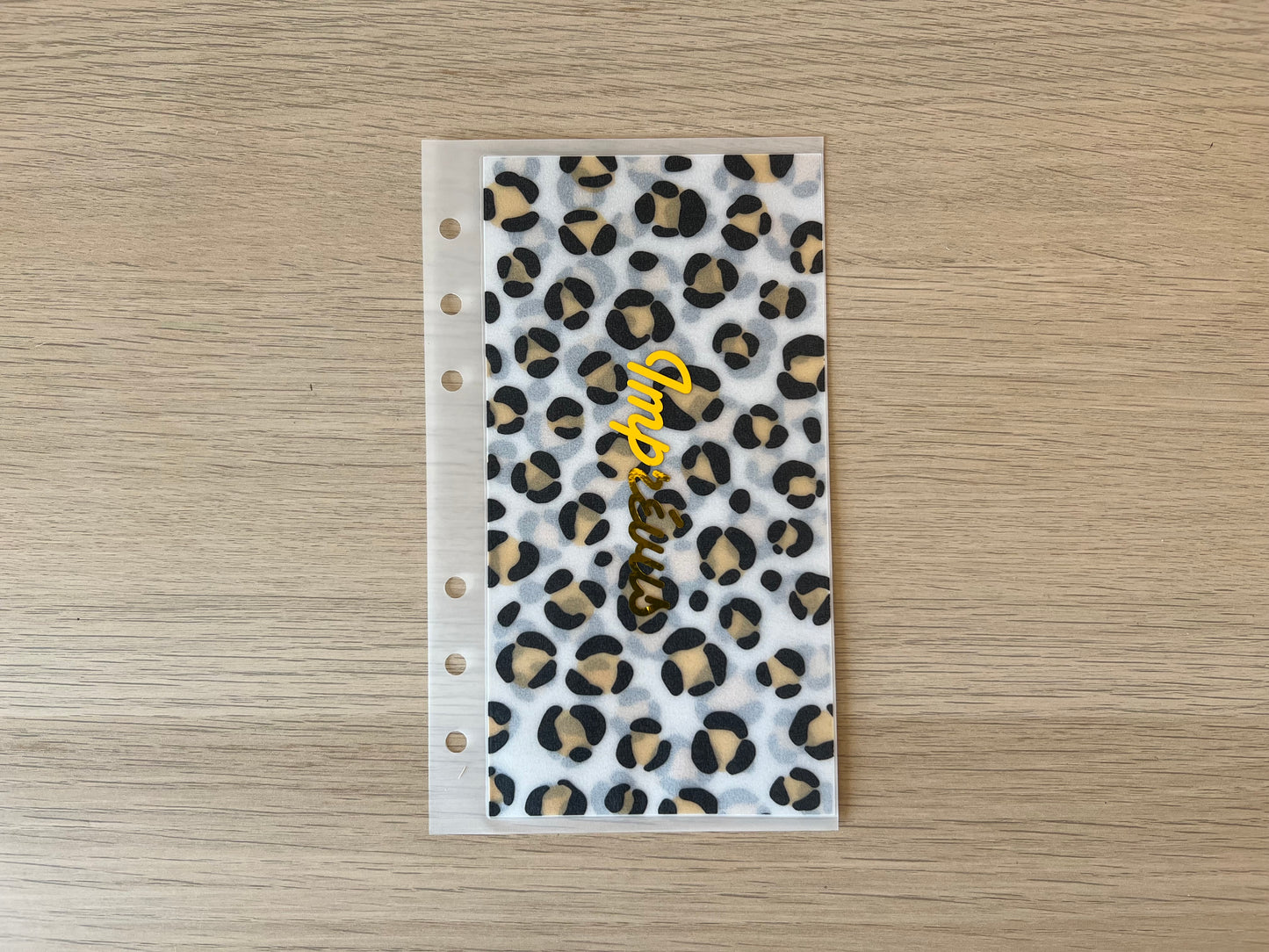 Enveloppe budget A6 thème léopard 🐆