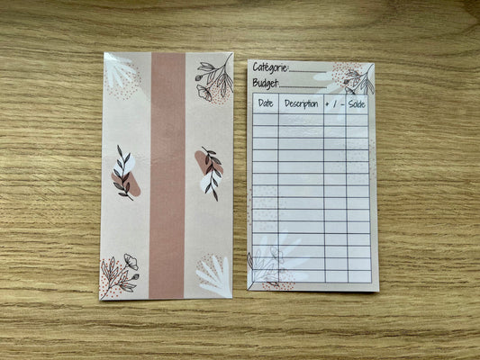 Page de garde et tracker pour enveloppe A6