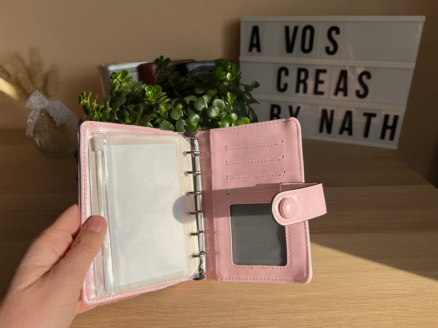 Porte monnaie portefeuille à anneaux A7