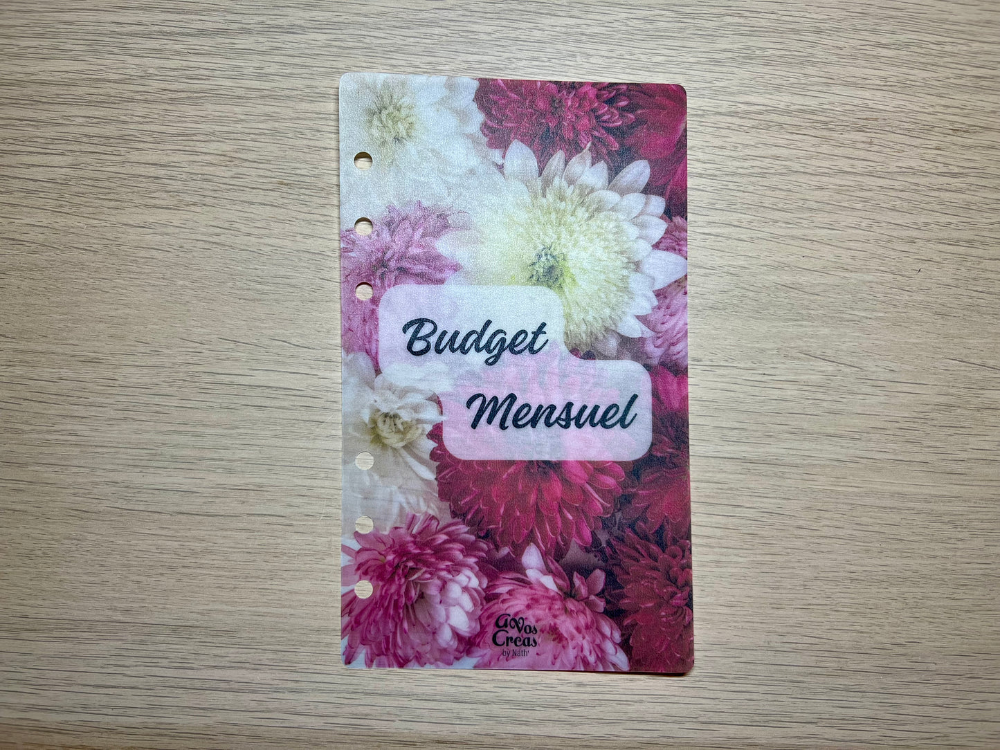 A6 ou A5 Page de garde plastifiée perforée mat