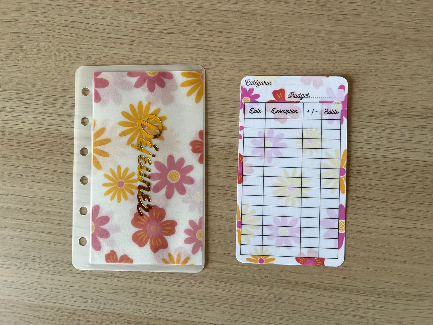 Trackers et/ou enveloppes budget A7 thème printemps