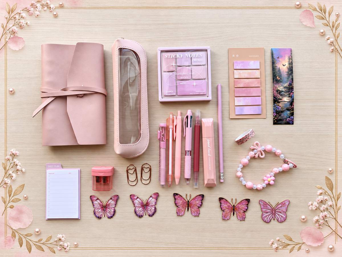 Box élégance rose