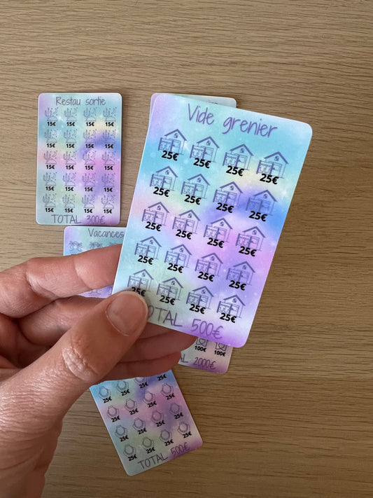 Mini défis budget format carte bancaire