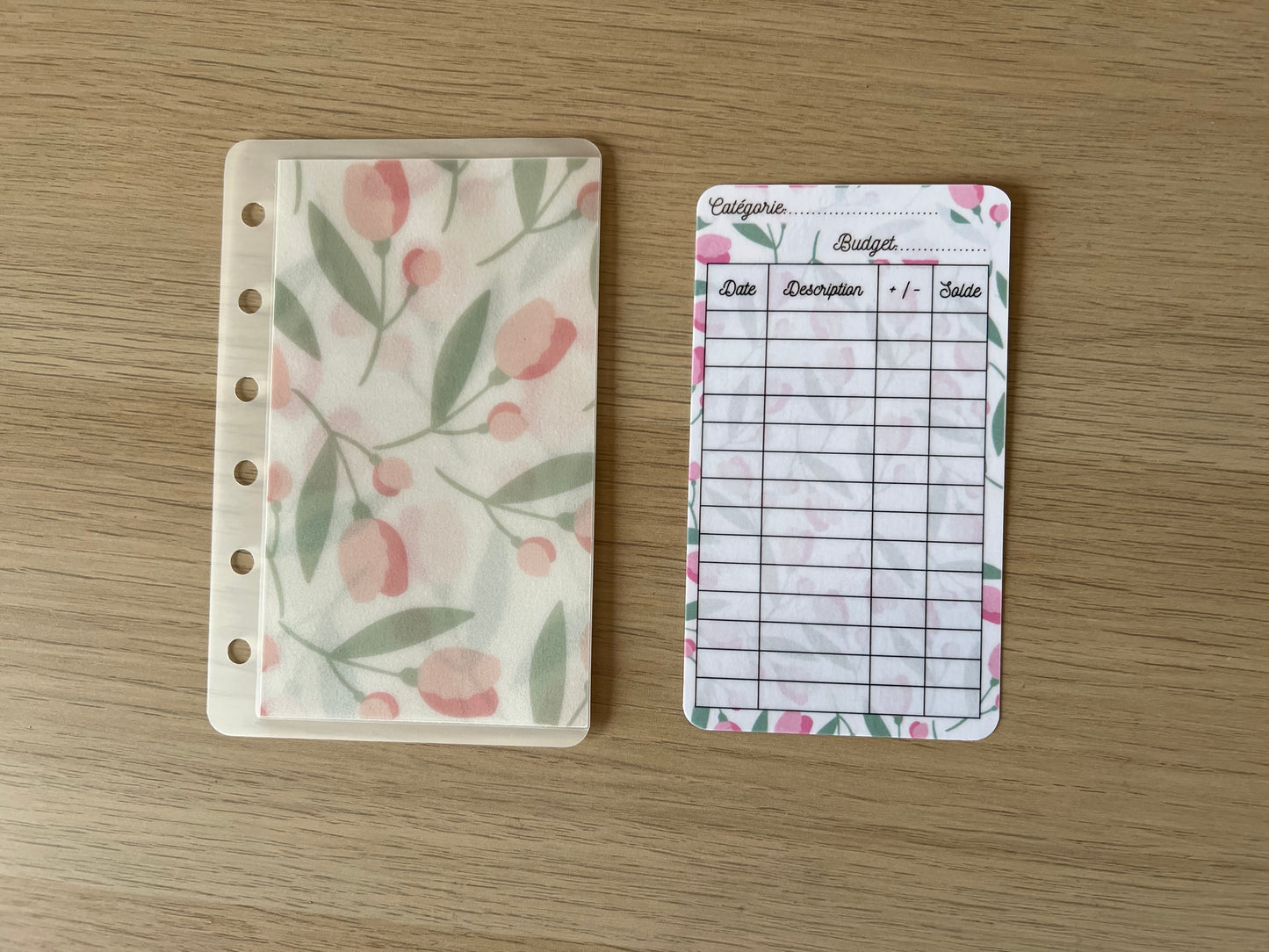 Trackers et/ou enveloppes budget A7 thème printemps