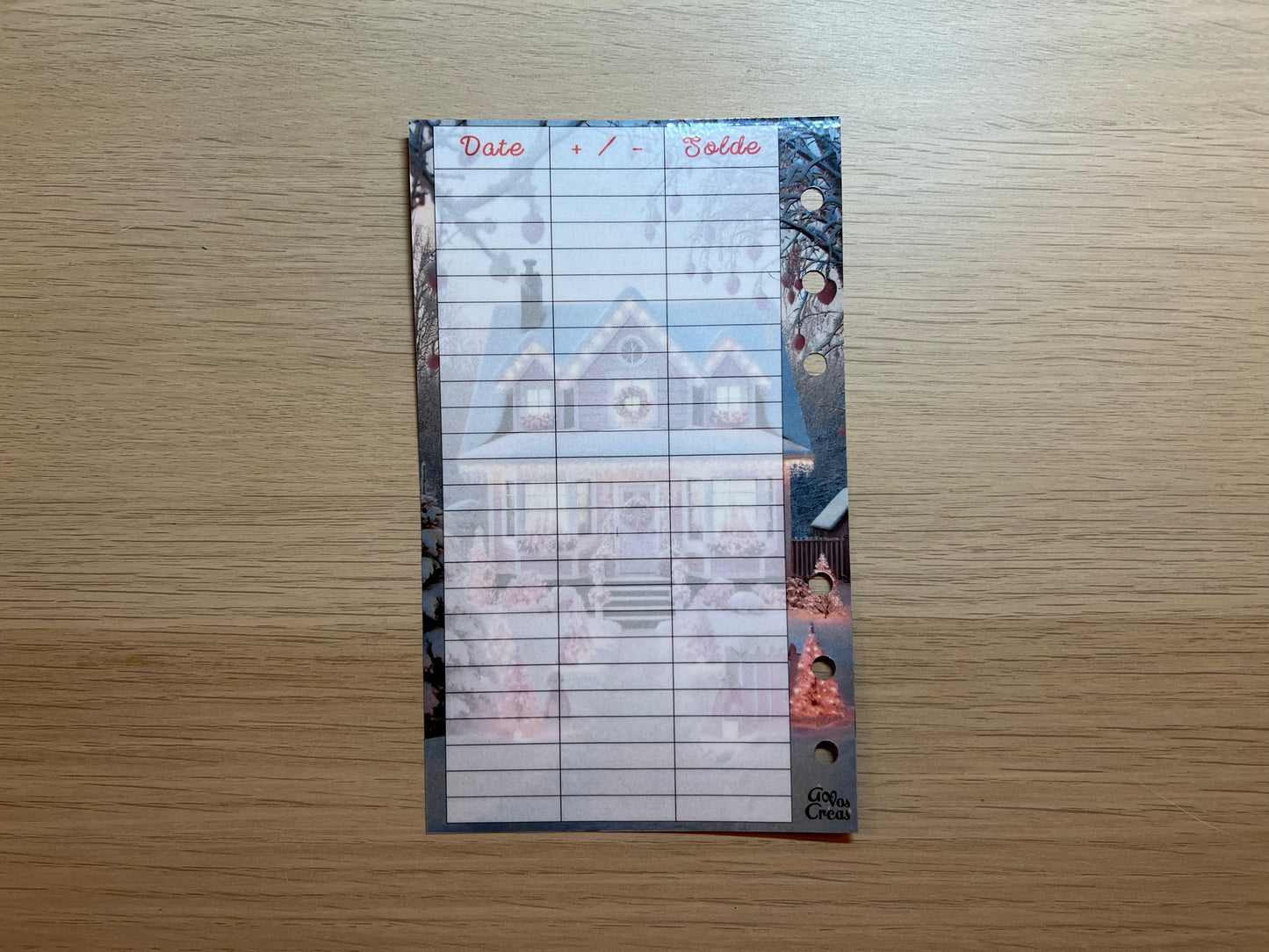 défi Noël A6 500€