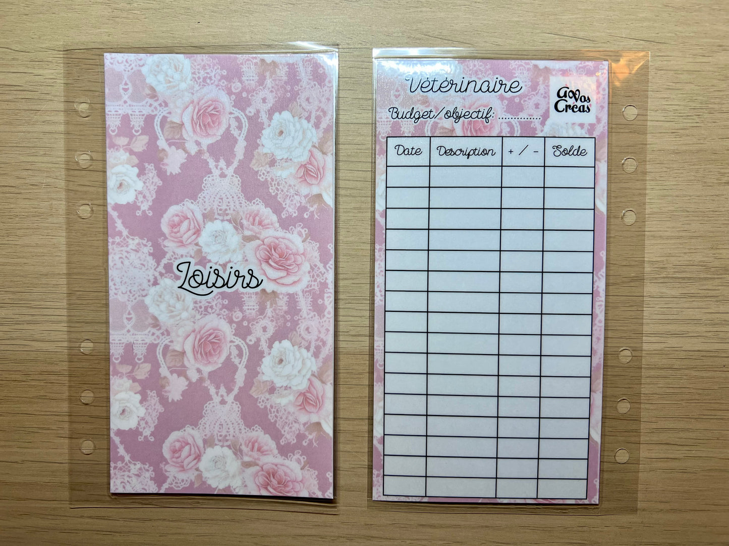 A6 Enveloppe budget personnalisée