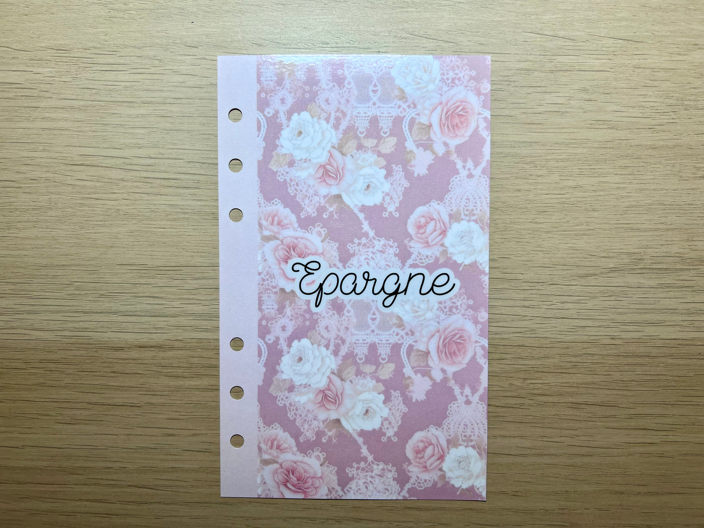 A6  Page de garde personnalisée