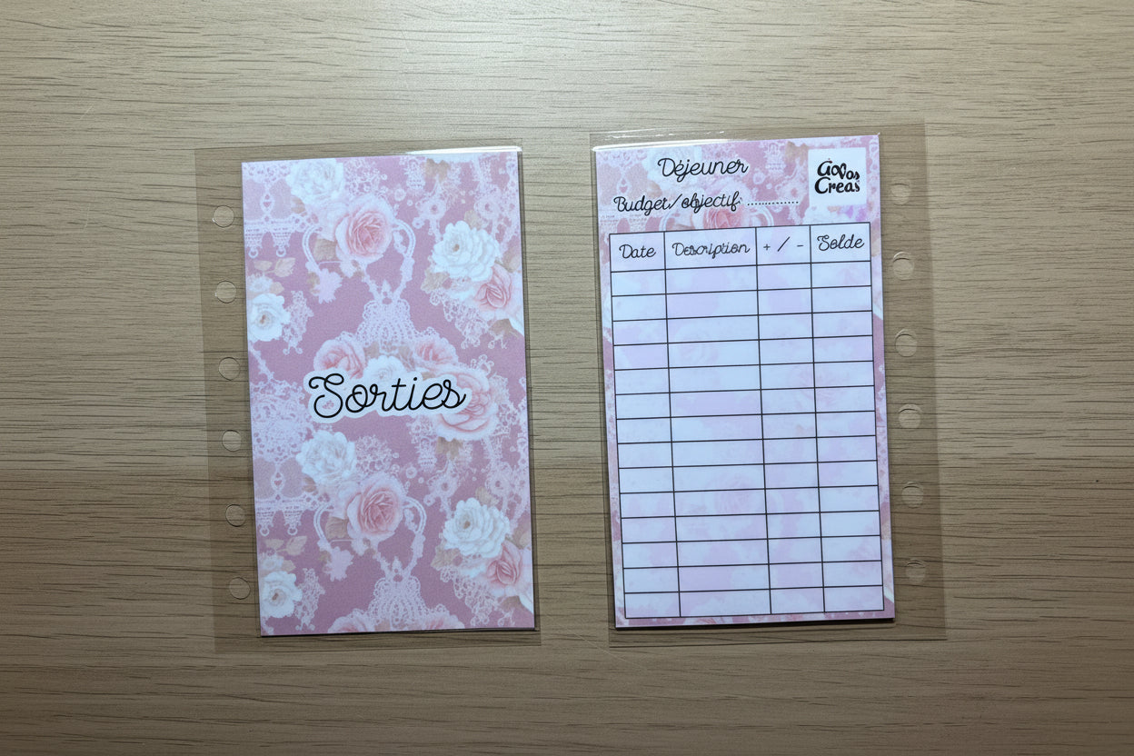 A7 Enveloppes budget personnalisée