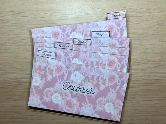 5 enveloppes portefeuille plastifiées personnalisées