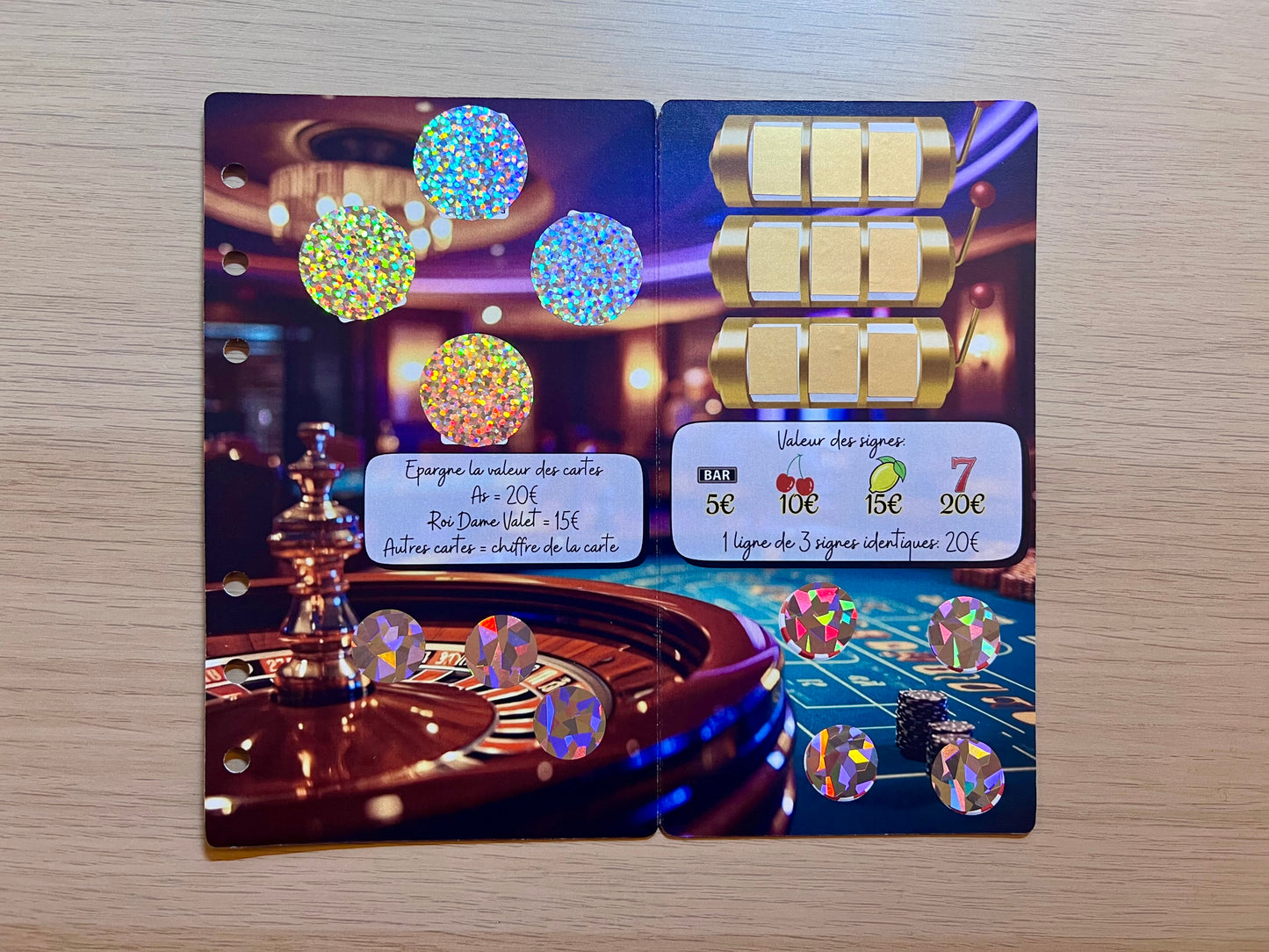 Défi à gratter "Le casino"  300€
