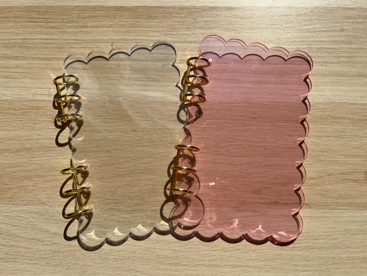 Classeur A6 rigide acrylique "nuage"