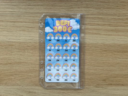 Enveloppe budget à fermeture sans zip double compartiment