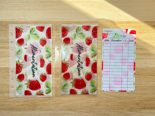 A6 Enveloppe budget fraises personnalisée