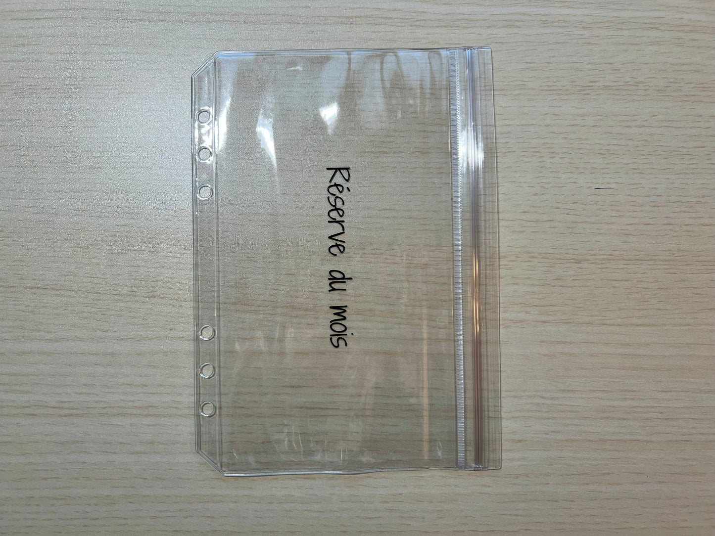 A5 Enveloppe budget double compartiment fermeture sans zip