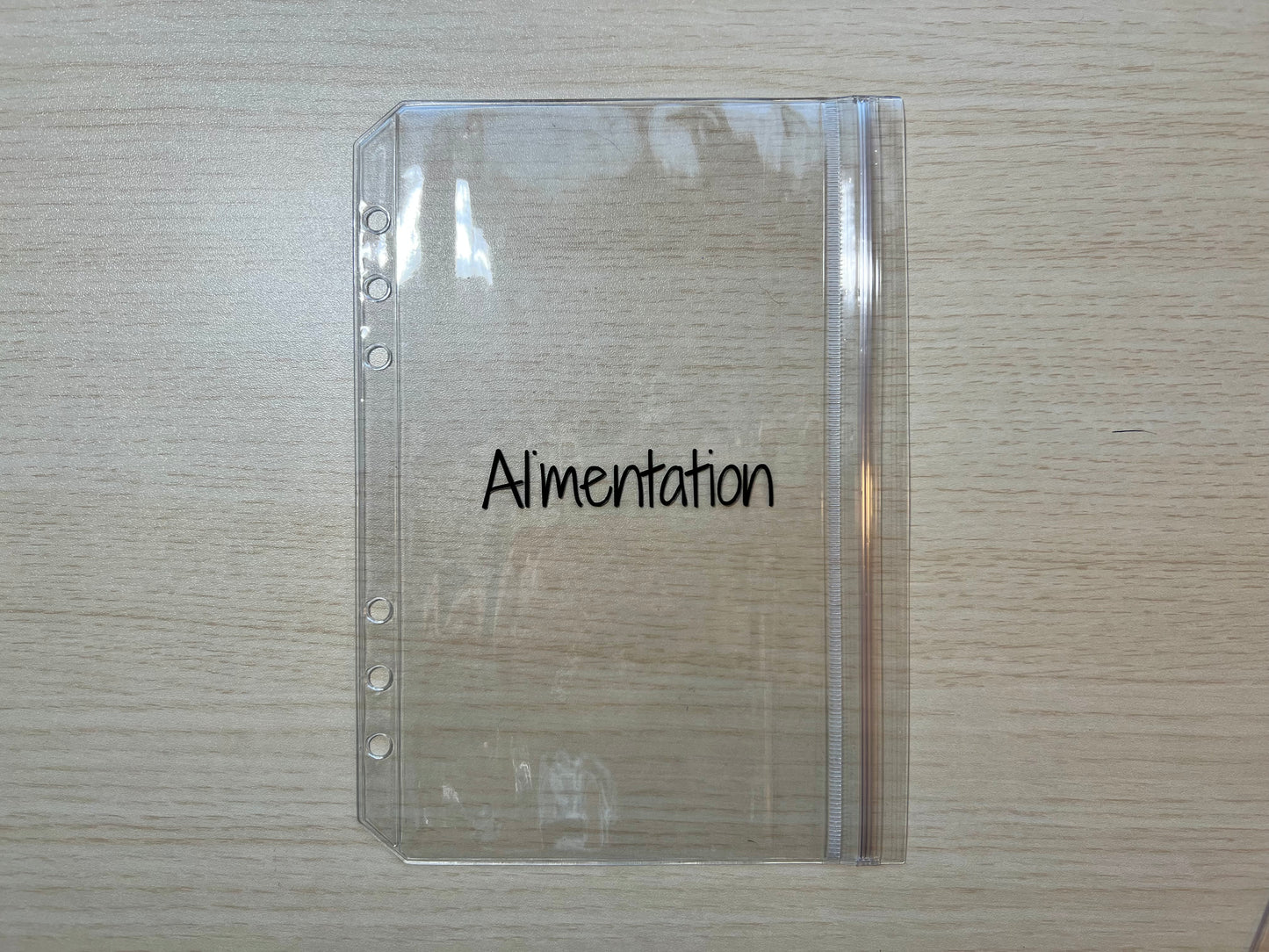A5 Enveloppe budget double compartiment fermeture sans zip