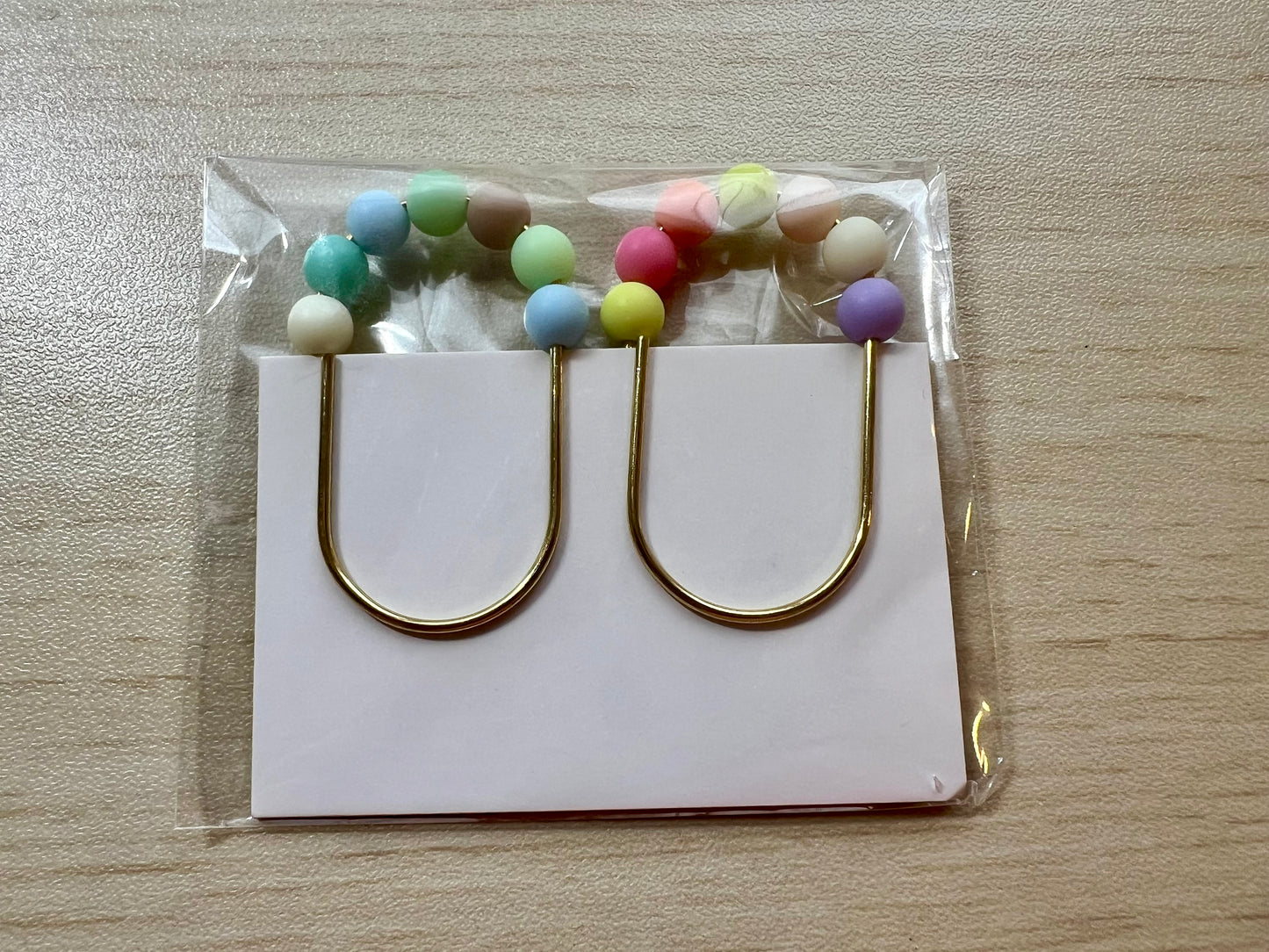 2 trombones perles colorées