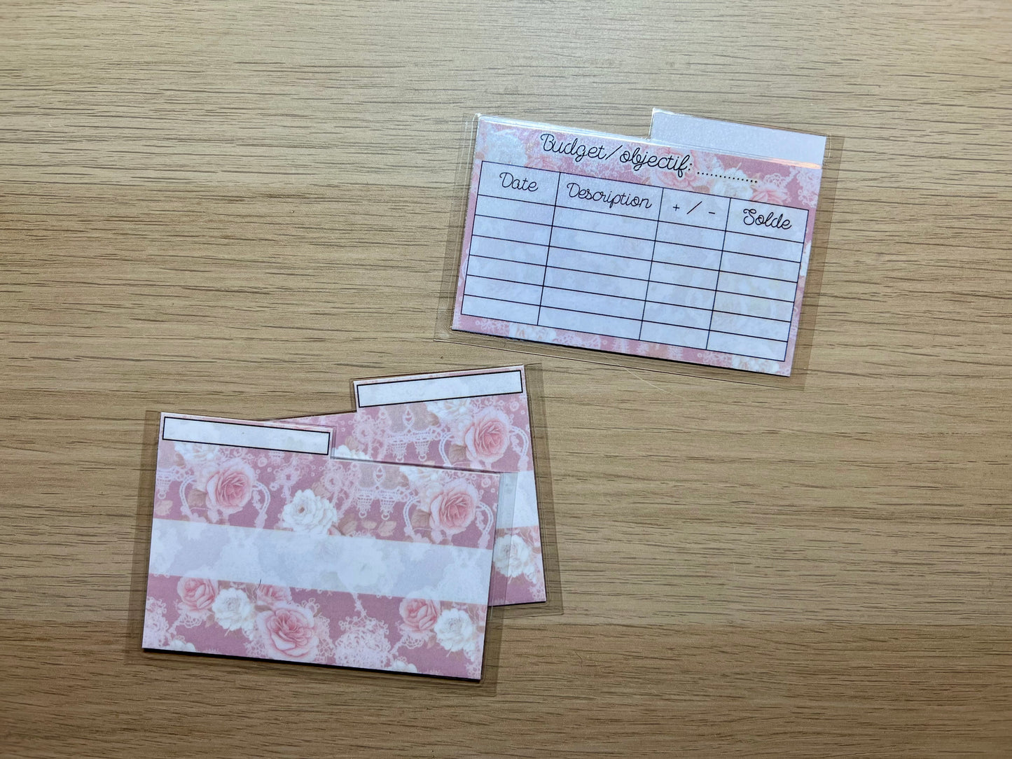 mini enveloppes budget porte monnaie plastifiées avec tracker